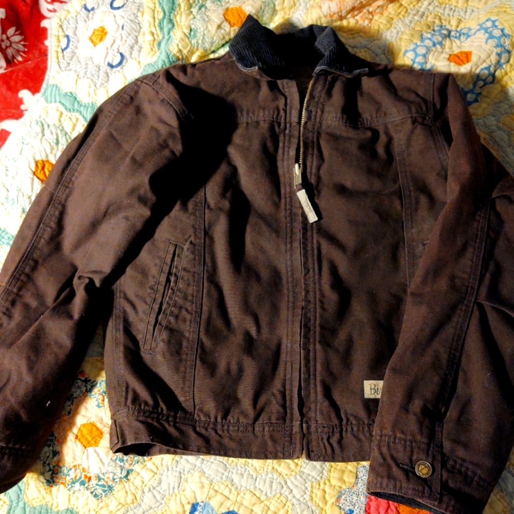 Berne heavy canavas cotton jacket Sm fleece lined
